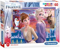 Clementoni Frozen 2 Puzzle - 60 Teile - Kinderpuzzle Karton