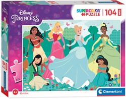 Clementoni Puzzle Disney Princess 104 Teile - Maxi Kinderpuzzle