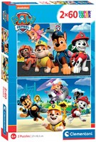Clementoni Puzzle Paw Patrol - 2x60 Teile - Kinderpuzzle Karton
