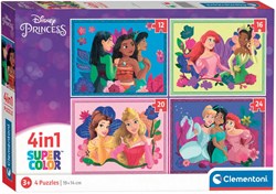 Clementoni Puzzle - Disney Princess 4-in-1 Kinderpuzzle Karton
