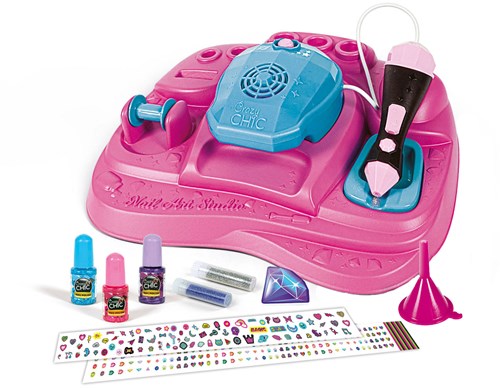 Clementoni Nagelstudio - Crazy Chic Nail Art Studio für Kinder mit Glitzer-2