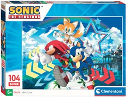 Clementoni Puzzle - Sonic der Igel - 104 Teile - Kinderspielzeug