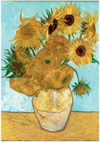Clementoni Puzzle Kunst Van Gogh Sonnenblumen 1000 Teile Museum-2