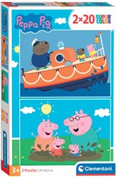 Clementoni Puzzle Peppa Pig 2x20 Teile buntes Karton Spielzeug
