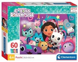 Clementoni Legpuzzel Super Color Gabby's Poppenhuis, 60st.