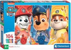 Clementoni Puzzle - Paw Patrol Kinderpuzzle 104 Teile Karton
