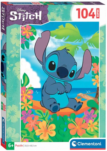 Clementoni Puzzle Disney Stitch - 104 Teile - Kinderpuzzle Karton