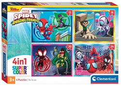 Clementoni Puzzle 4IN1 Spidey and His Amazing Friends Kinderpuzzle