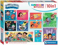 Clementoni Puzzle - DC Super Friends - 10-in-1 Kinderpuzzle Karton