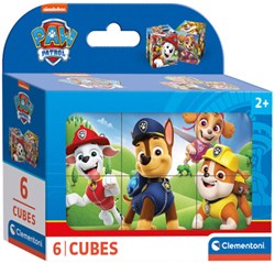 Clementoni Paw Patrol Würfelpuzzle - 6 Blöcke - nachhaltiger Karton