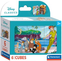 Clementoni Blockpuzzle Disney Classic - 6 Würfel - nachhaltiges Spielzeug