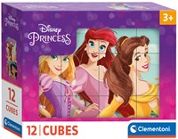 Clementoni Würfelpuzzle Disney Princess - 12 Blöcke - Lernspielzeug