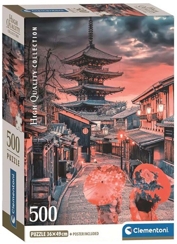 Clementoni Puzzle - 500 Teile - Kyoto Abend - High Quality Collection