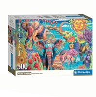 Clementoni Puzzle 500 Teile - Elefanten Karneval - Kunst Puzzle