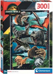 Clementoni Puzzle Jurassic World 300 Teile - Kinderpuzzle Dinosaurier