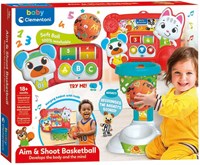 Clementoni interaktives Basketballspielzeug mit Licht und Sound für Kleinkinder