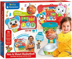 Clementoni interaktives Basketballspielzeug mit Licht und Sound für Kleinkinder