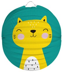 12 Kugellaternen Katze 22 cm 50559