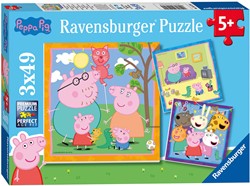 Ravensburger Puzzle Peppa Pig Familie und Freunde - 3x49 Teile Karton