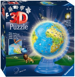 Ravensburger 3D Puzzle XXL Kinder Globus Night Edition - 180 Teile