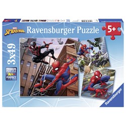Ravensburger Spiderman Puzzle 3x49 Teile Kinderpuzzle Karton