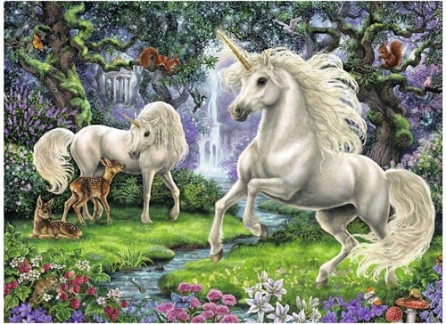 Ravensburger Puzzle Geheimnisvolle Einhörner - XXL Kinderpuzzle 200 Teile Fantasie-2