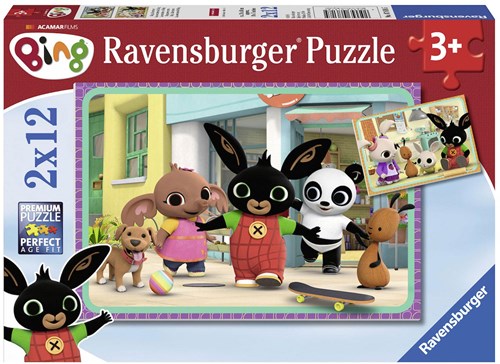 Ravensburger Bing Bunny Puzzle - 2x12 Teile - Kinderpuzzle