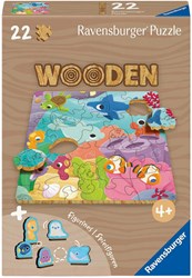 Ravensburger Holzpuzzle Unterwassertiere - Lernspielzeug 22 Teile