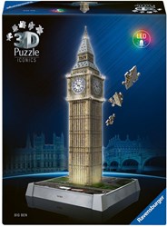 Ravensburger 3D Puzzle Big Ben mit Licht - Iconics - 216 Teile