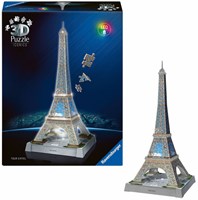 Ravensburger 3D Puzzle Eiffelturm mit Licht - 243 Teile - LED-3