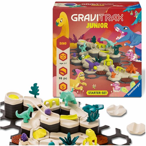 Ravensburger GraviTrax Junior Murmelbahn Starterset Dino Thema Biokunststoff-3