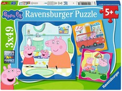 Ravensburger Peppa Pig Puzzle - Kinderpuzzle 3x49 Teile