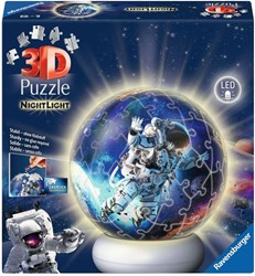 Ravensburger 3D Puzzle Nachtlicht Astronauten im Weltraum - LED Lampe
