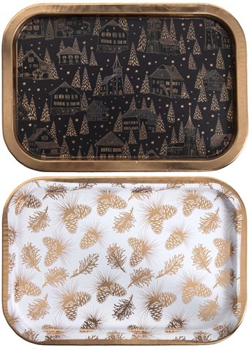 Svenska Living Tablett Spielzeug Karton Multicolor 34x23x1,5cm