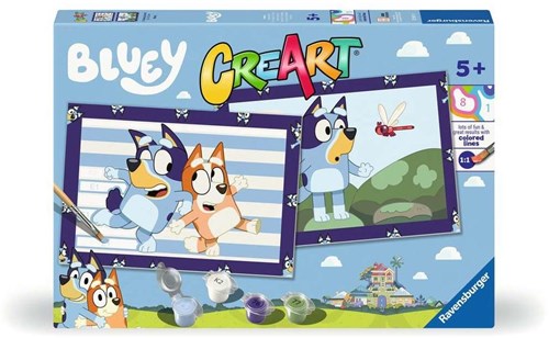 Ravensburger Malen nach Zahlen Bluey - Kreatives Malset für Kinder