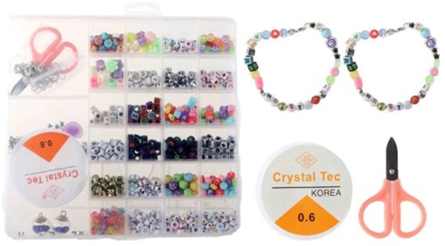 24 Perlen mit gem. in Box 9942