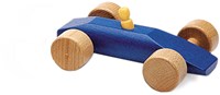 nic Holz-Rennauto Speedy blau - Spielzeugauto für Kinder