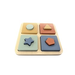 Atan Holzformenpuzzle pädagogisches Spielzeug bunt