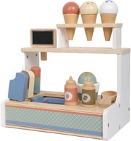 Atan Eiscreme-Set aus Holz-2