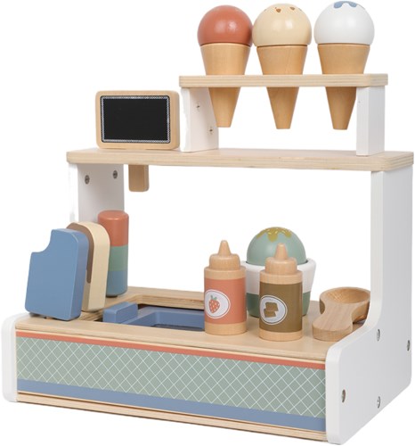 Atan Eiscreme-Set aus Holz-2