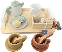 24073-Wooden tea set