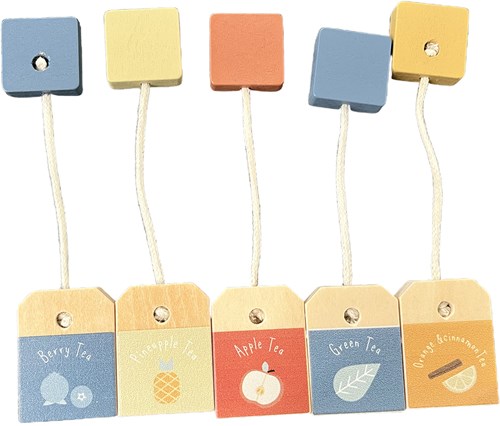 Atan Holz Teeservice Spielzeug - langlebiges Holz Teeset für Kinder-3