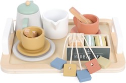 Atan Holz Teeservice Spielzeug - langlebiges Holz Teeset für Kinder