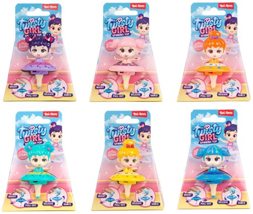 Toi-Toys Kreisel Spielzeug Ballerina 7,5cm bunt Kunststoff