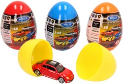 Auto Spielzeug Überraschungsei Die-Cast 6 cm orange Spielzeugauto