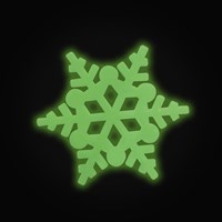 Toi-Toys Glow in the Dark Schneeflocken Eiskönigin Kinderzimmer Dekoration-3