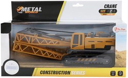 Toi-Toys Baufahrzeug Kranwagen mit Raupenketten 1:55 Metall