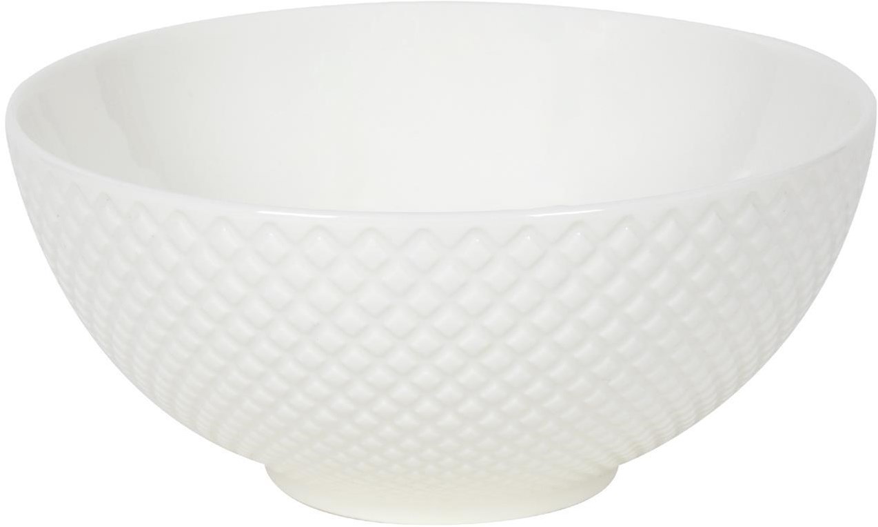 Schaaltje Diamond weiße Keramik Schale Ø15,4cm 6er Set Geschirr