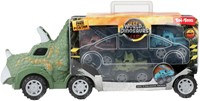 World of Dinosaurs Dinotruck met 3 Pull-back Auto's
