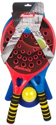Strandtennis Set Deluxe Outdoor-Spielzeug mit 2 Schlägern und Ball